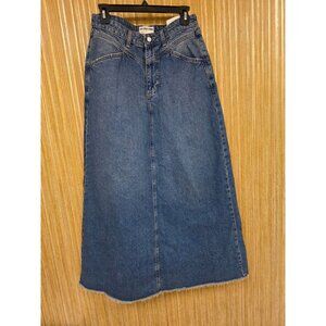 NWT We The Free Blue Denim Maxi Skirt